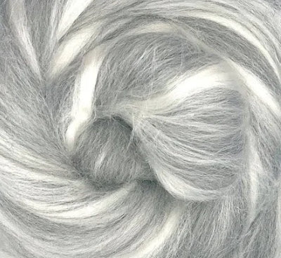 Grey Merino & Tussah Silk~Natural Undyed