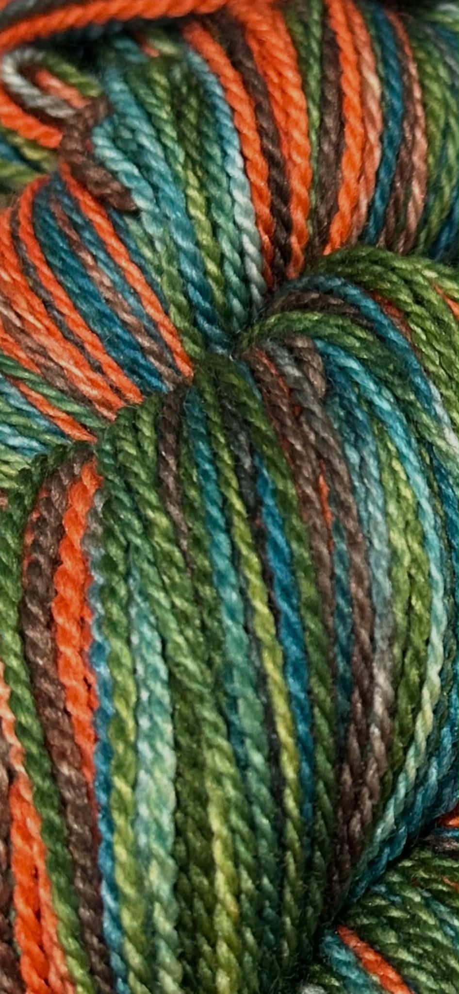 Mayacamas | Fingering/Sock Weight | 75% Superwash Merino / 25% Bio Nylon | Forest Flame | 382 Yards