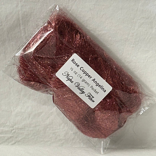 Rose Copper Angelina Flash Sparkling Blending Fiber, ½ oz