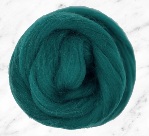 Dyed Corriedale Top~Mallard