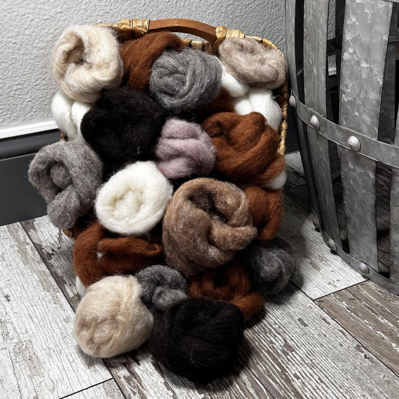 FairyTailSpun Fiber~Sheep by the Bun: Neutrals! Convenient Packs in Neutral Shades of our Crazy Corrie