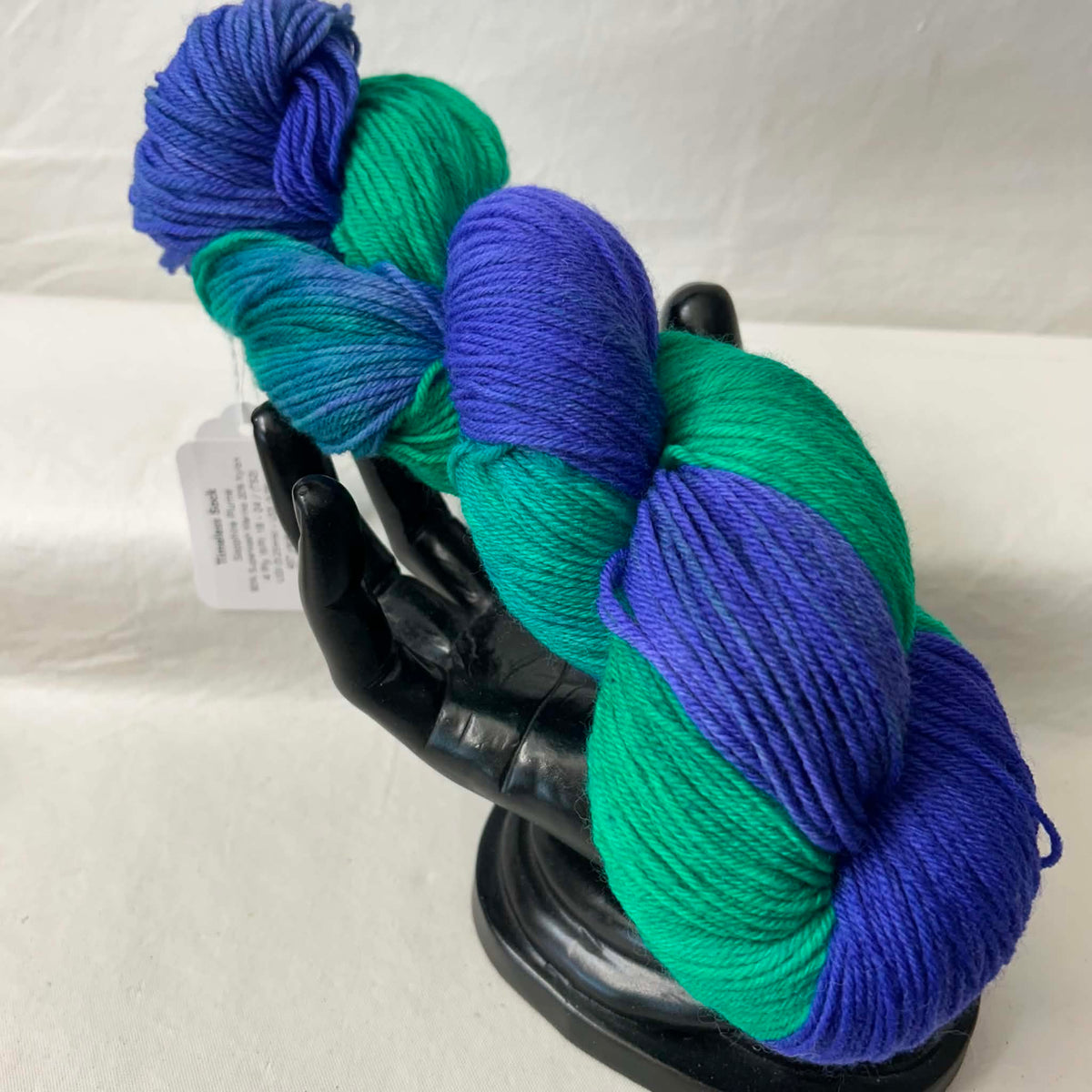 Timeless Sock: Sapphire Plume (TS2) | 80/20 Superwash Merino/Nylon Sock/Fingering Weight 437 yds