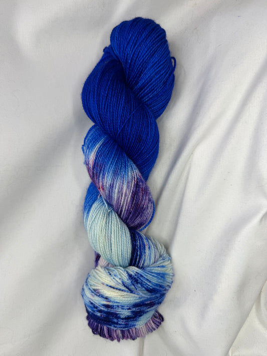 Everyday Sock~Sapphire Potion~80% Superwash Merino, 20% Nylon~ 400 Yards