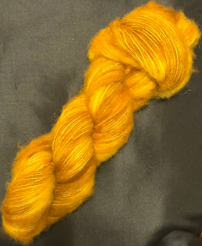 Bronze~ Christina's Silky Fluff ~ 74% Superwash Merino & 26% Silk ~ Lace Weight