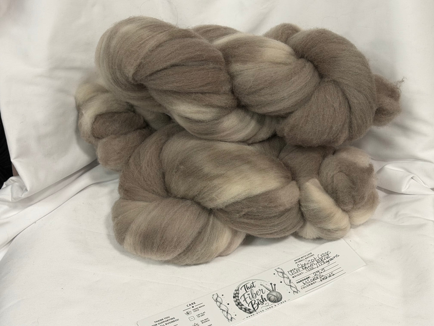 Cheviot Cross Wool Hand Dyed 4 oz Braid~USA Farm Blend(L57)