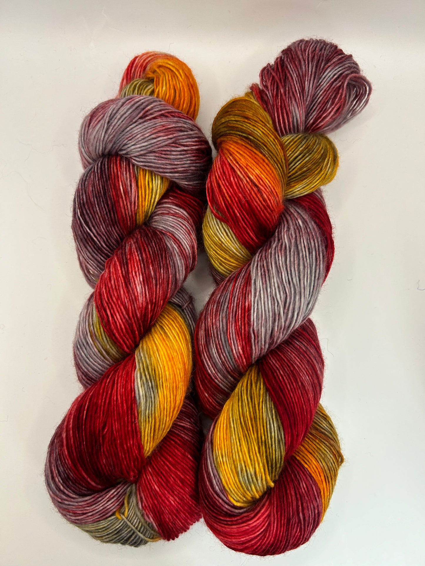 Autumn Sunset~Hand Dyed~ 1 Skein~Fingering Weight~437 Yards