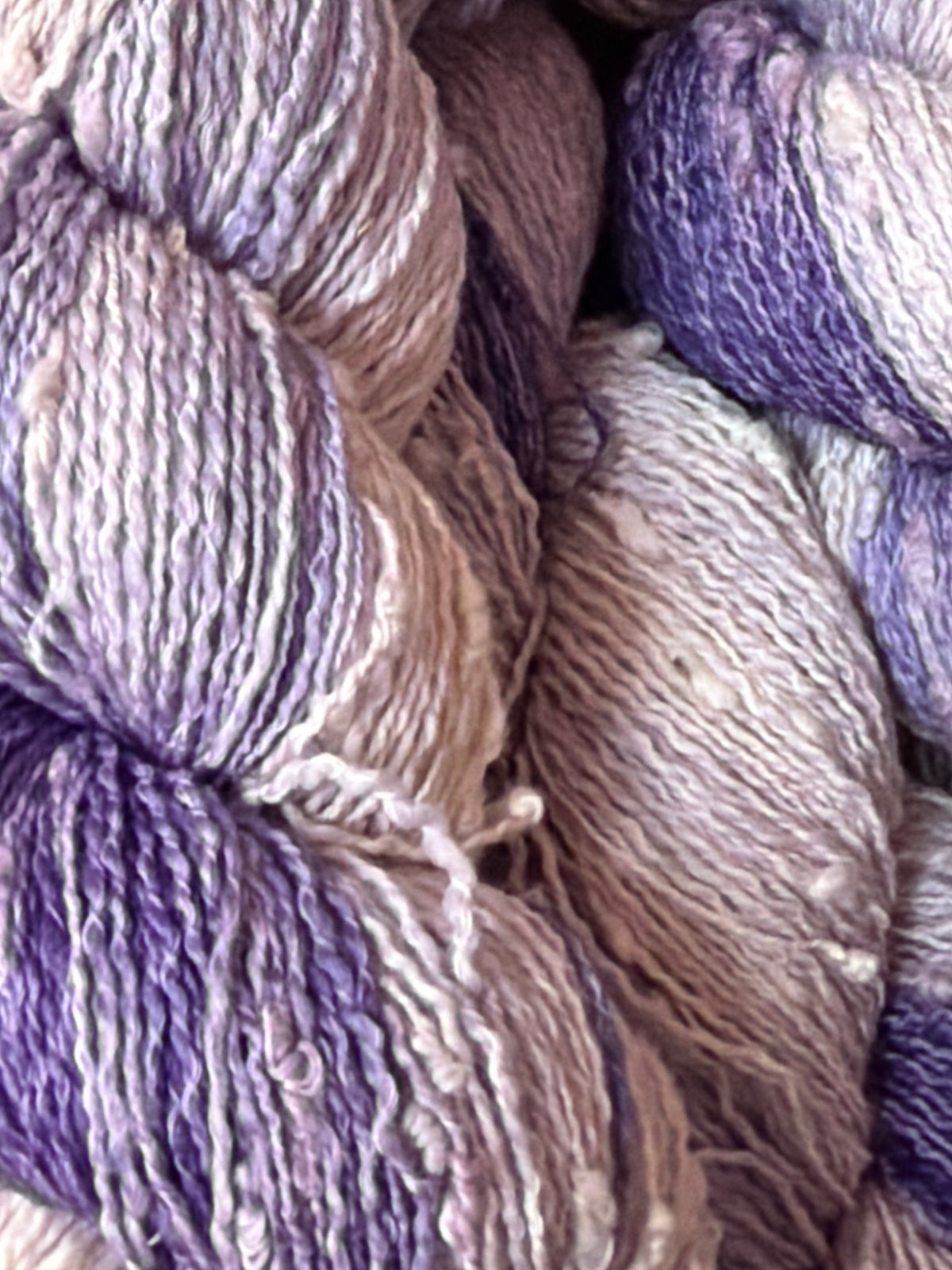 Purple ~ Studio Slub 92/8 Superwash Merino Wool & Peruvian Pima Cotton