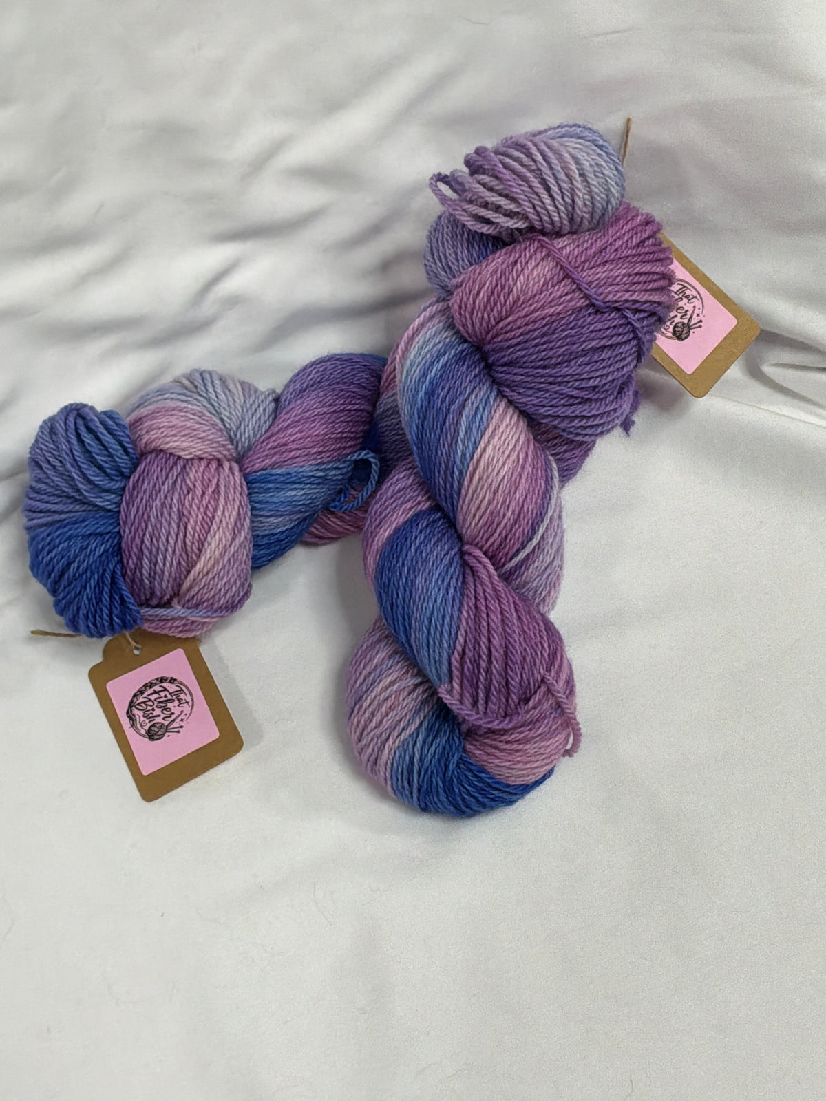 Purple Blue Hues~         Christina's MCN Oooh Yummy! DK~80/10/10 Superwash Merino, Nylon, & Cashmere