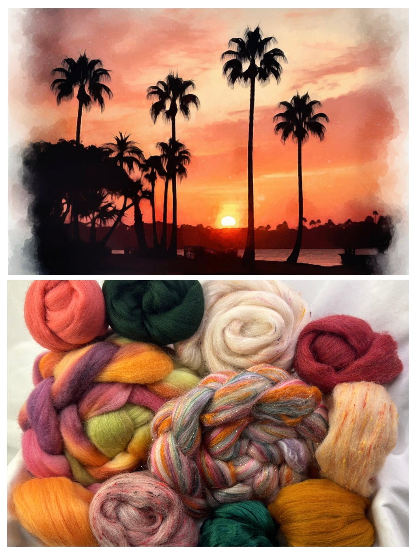 Florida Sunset~Spinning Kit~ 12 Oz Total Weight