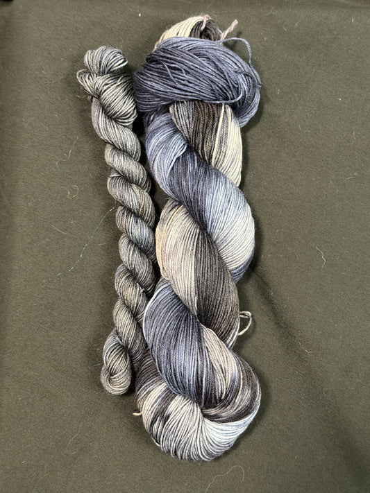 "Morally Grey Hero"~ Fingering Weight Heel & Toe Set