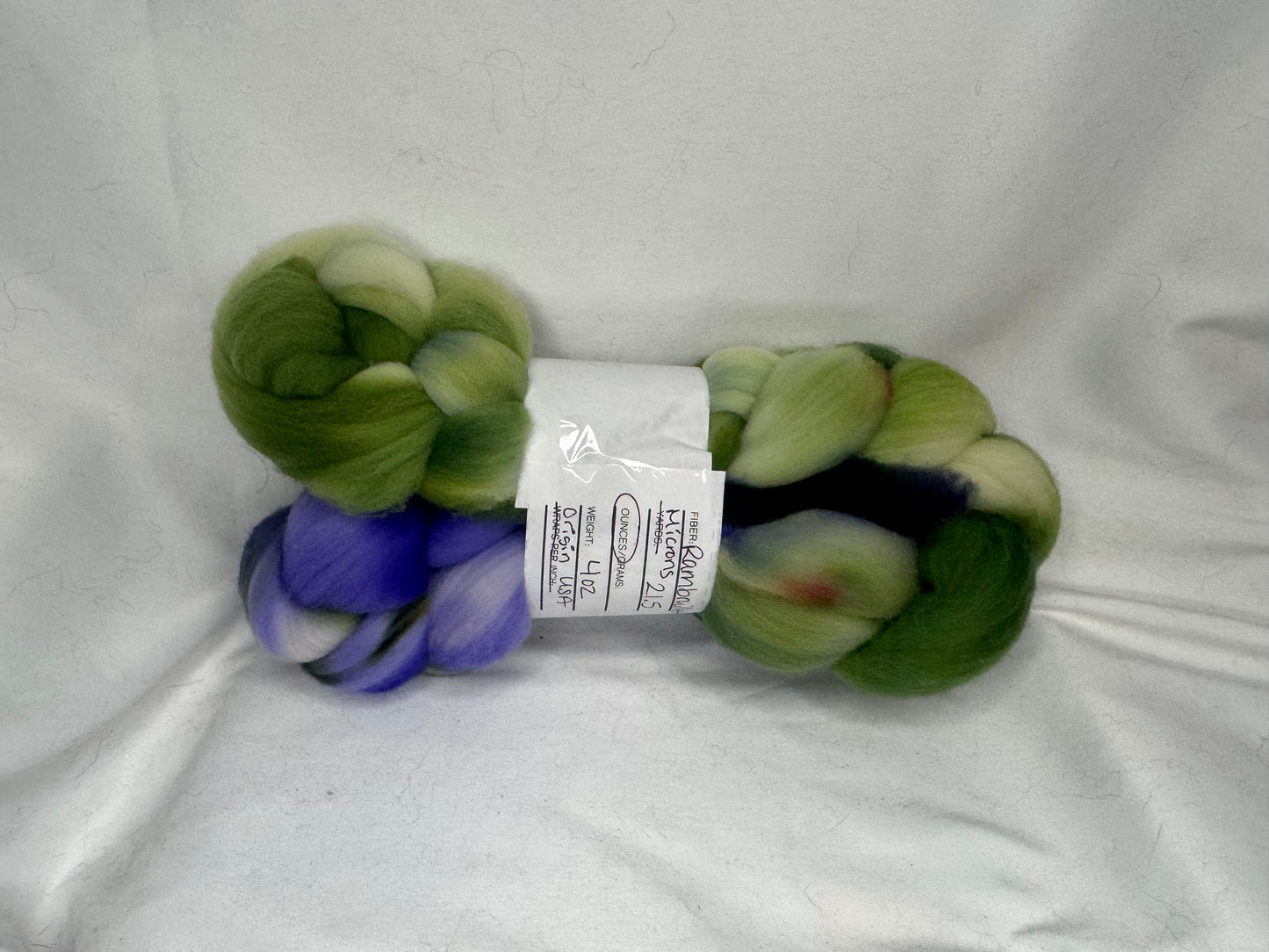 Rambouillet Wool~USA~Hand Dyed 4 oz Braid(RAMUSA-S-02)
