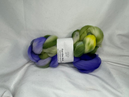 Rambouillet Wool~USA~Hand Dyed 4 oz Braid(RAMUSA-S-01)