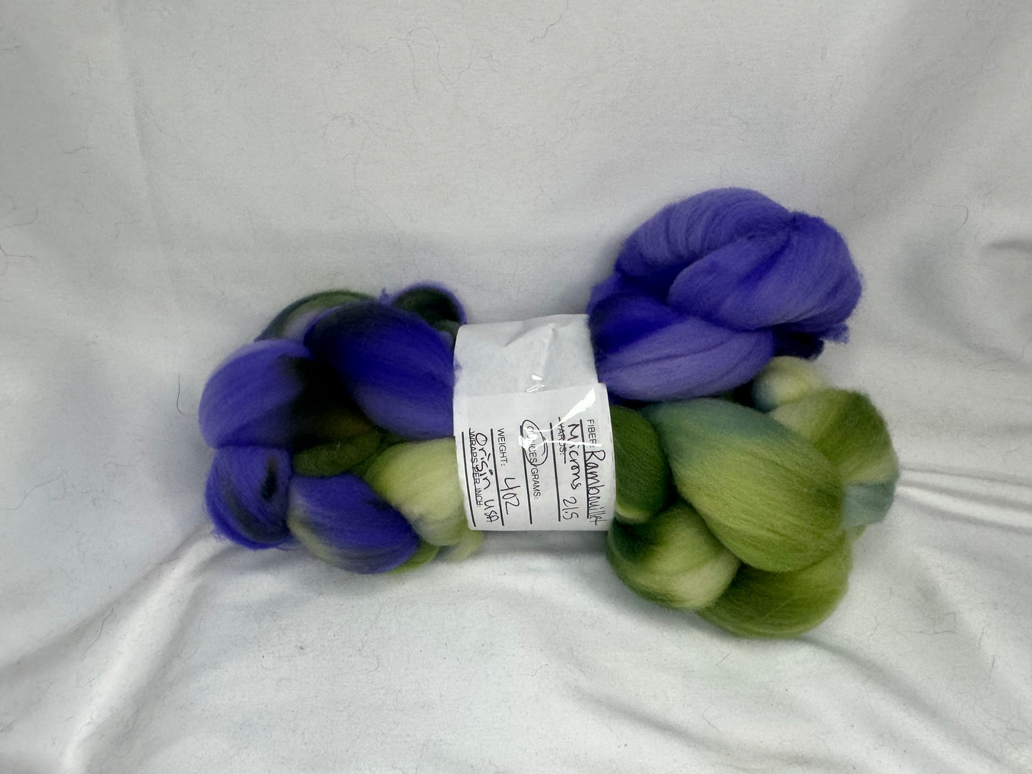 Rambouillet Wool~USA~Hand Dyed 4 oz Braid(RAMUSA-S-01)