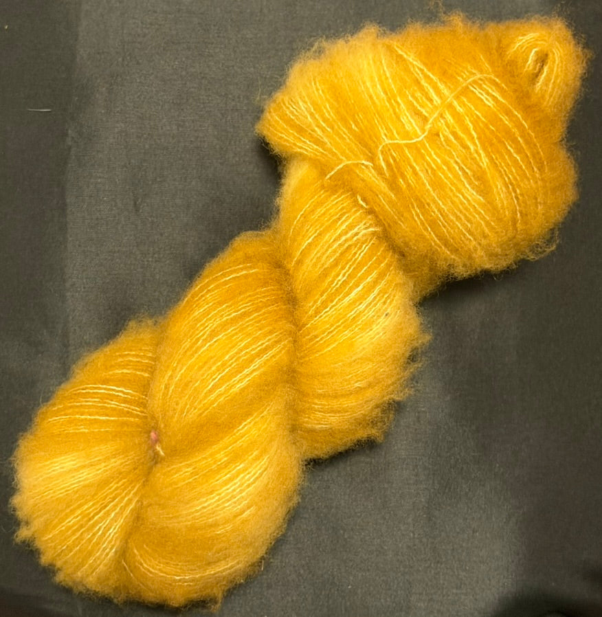 Tan~ Christina's Silky Fluff ~ 74% Superwash Merino & 26% Silk ~ Lace Weight