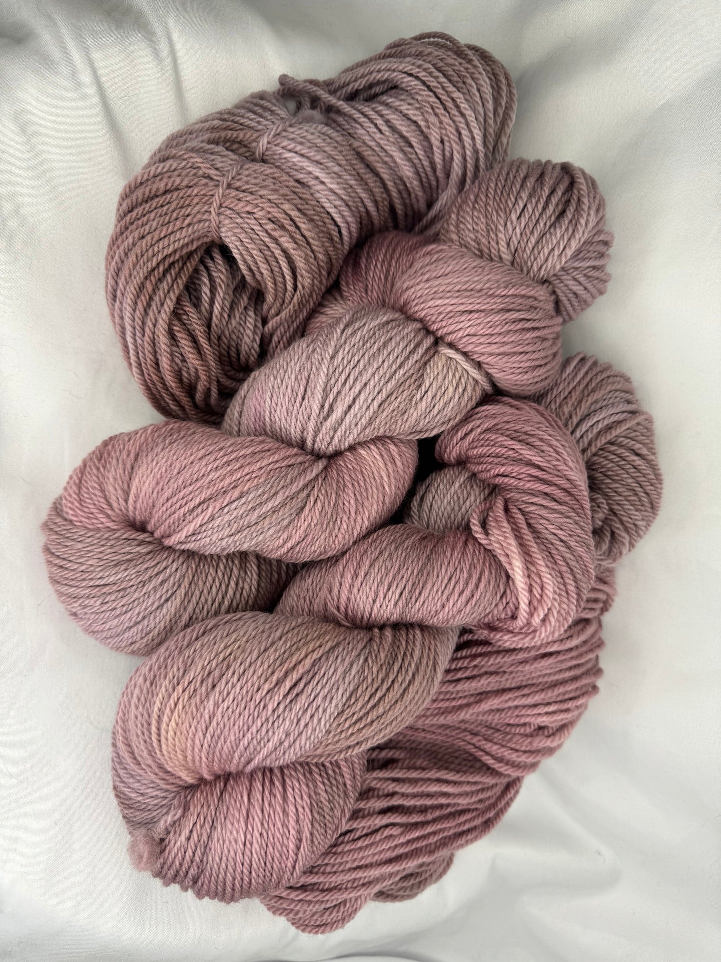 Falkland Merino~DK Weight-Hand Dyed Yarn~Rose~251 Yards