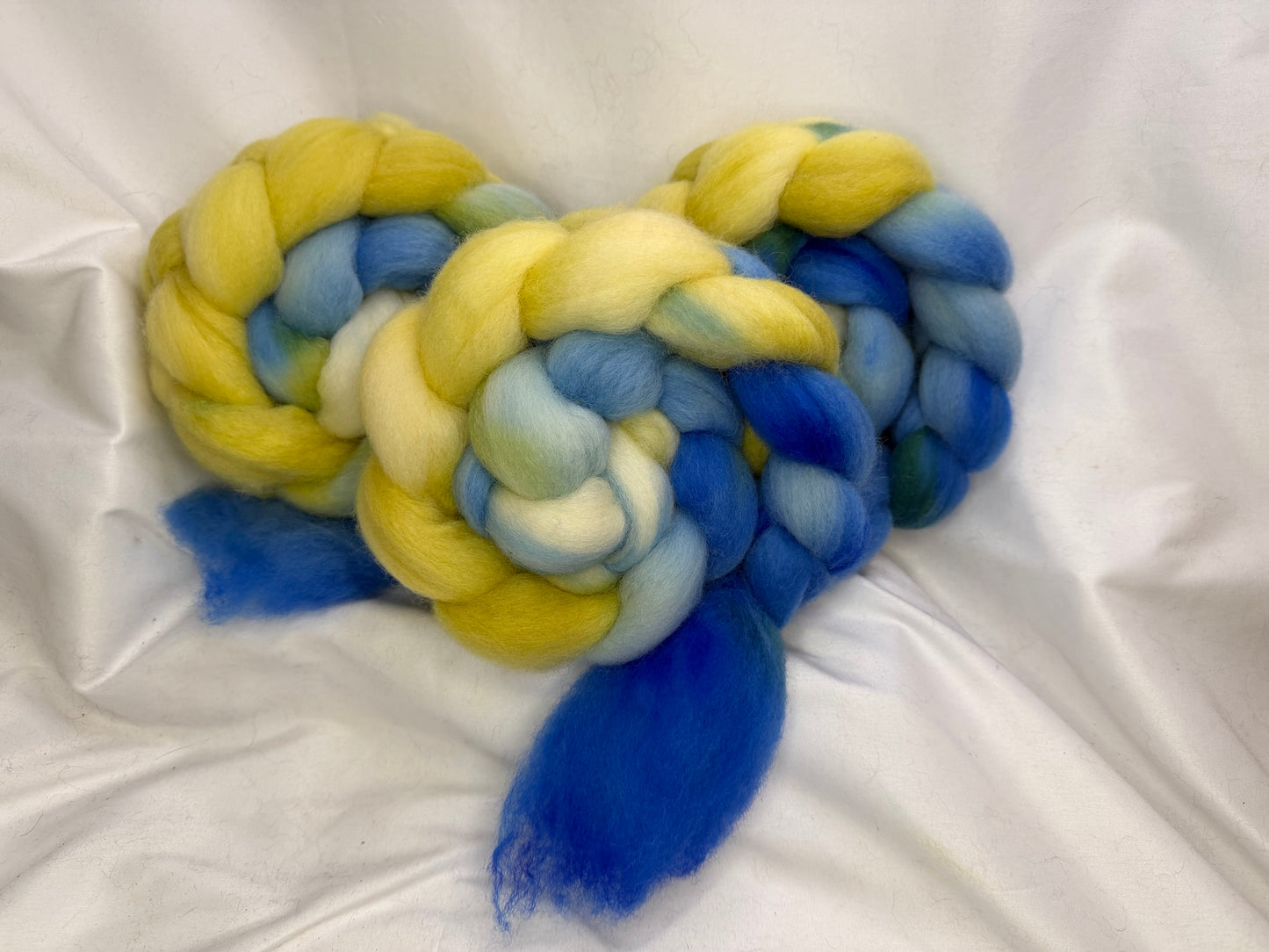Corriedale~(COR-S-63)~Hand Dyed Braid~4 oz