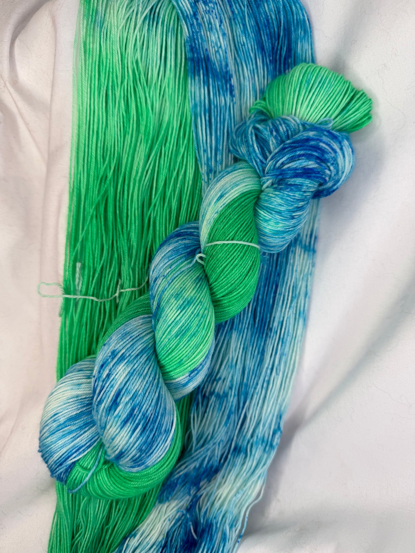 Evelyn's Sock Set~"Electric Garden Party"~Hand Dyed~Superwash Merino Nylon~Choose Your Colorway