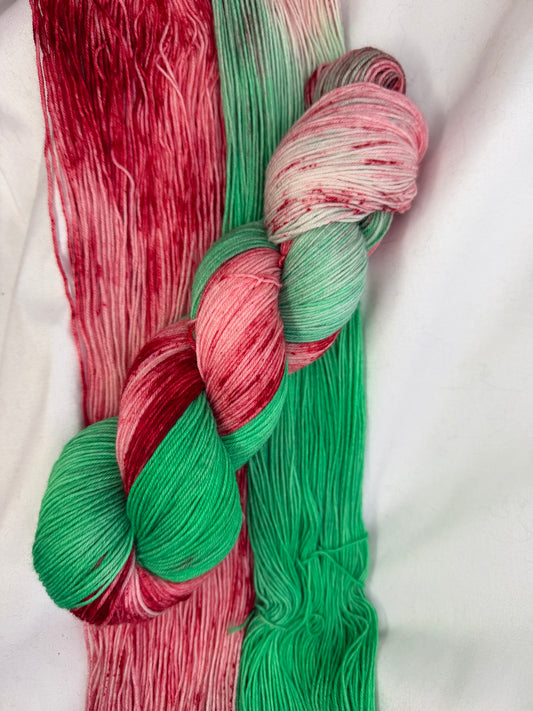 Evelyn's Sock Set~"Electric Garden Party"~Hand Dyed~Superwash Merino Nylon~Choose Your Colorway