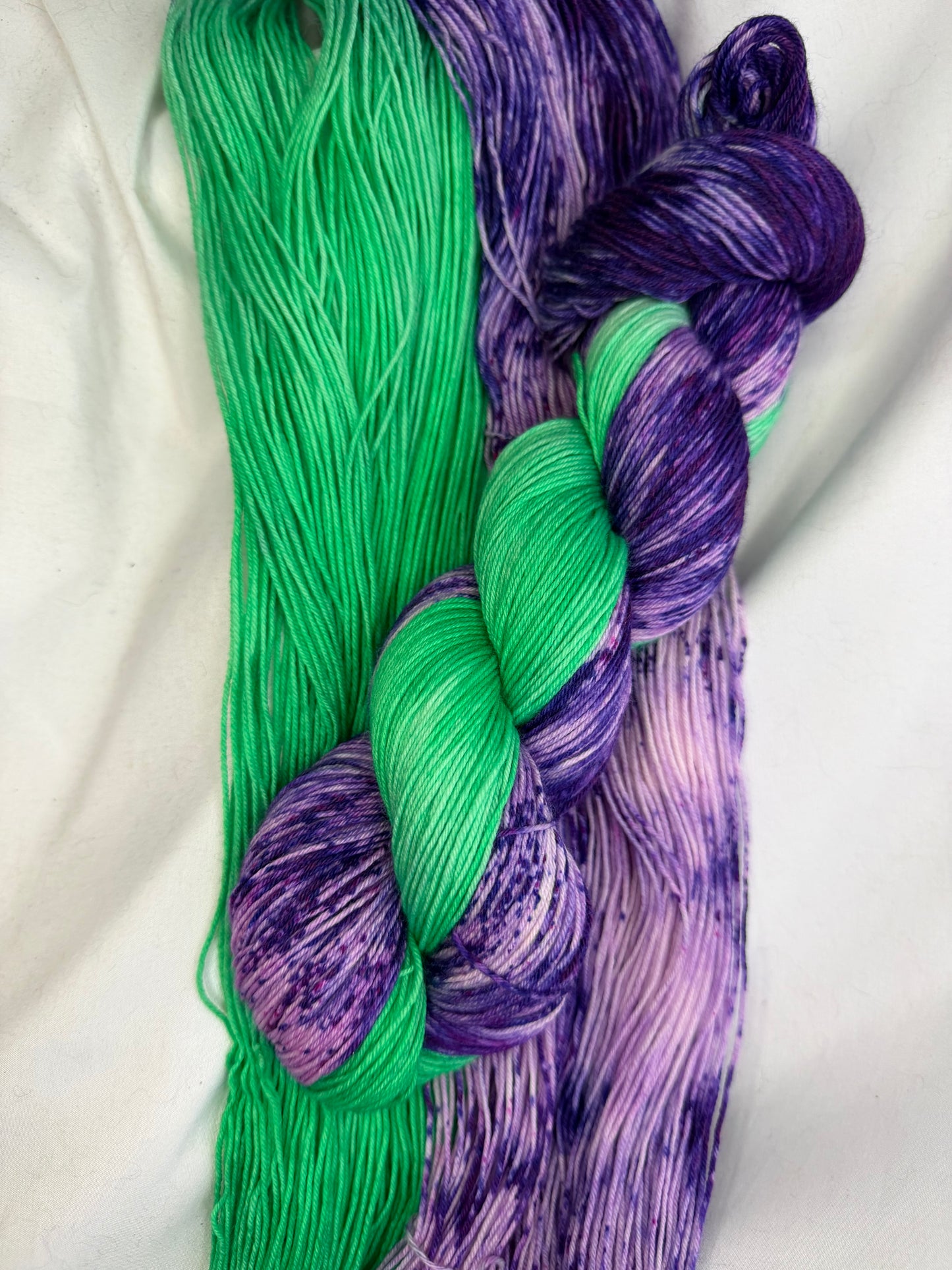Evelyn's Sock Set~"Electric Garden Party"~Hand Dyed~Superwash Merino Nylon~Choose Your Colorway