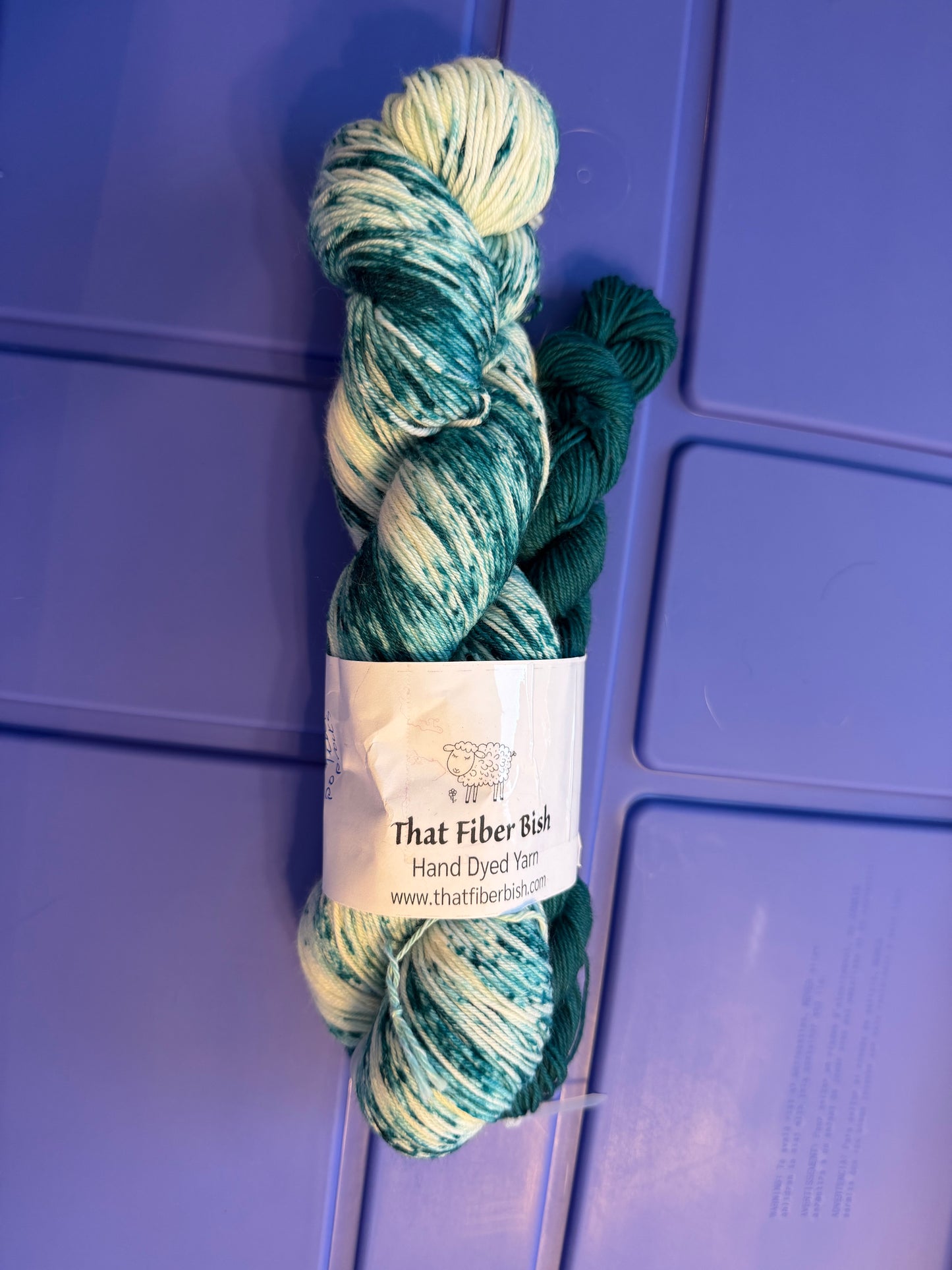 Evelyn's Sock Set~Pop Rocks "Teal"~Hand Dyed~Superwash Merino Nylon~Full Skein 463 Yards & Mini Skein 92 Yards