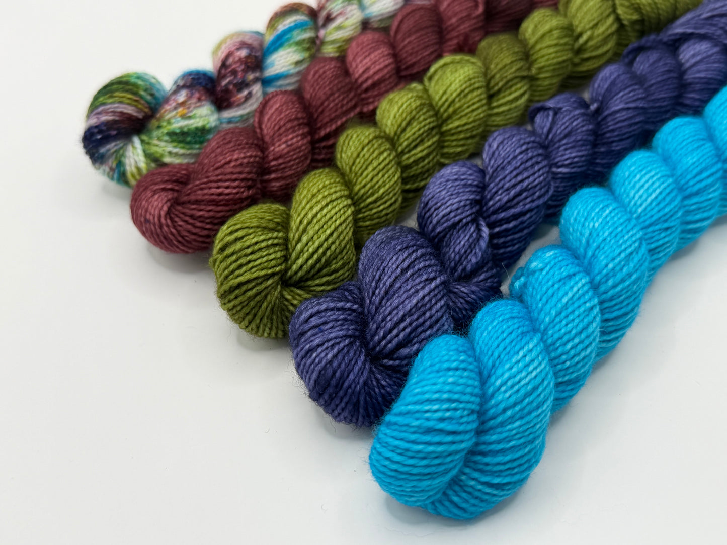 Enchanted Garden Party~Mini Skein Set~Everyday Sock~80/20 Superwash Merino & Nylon