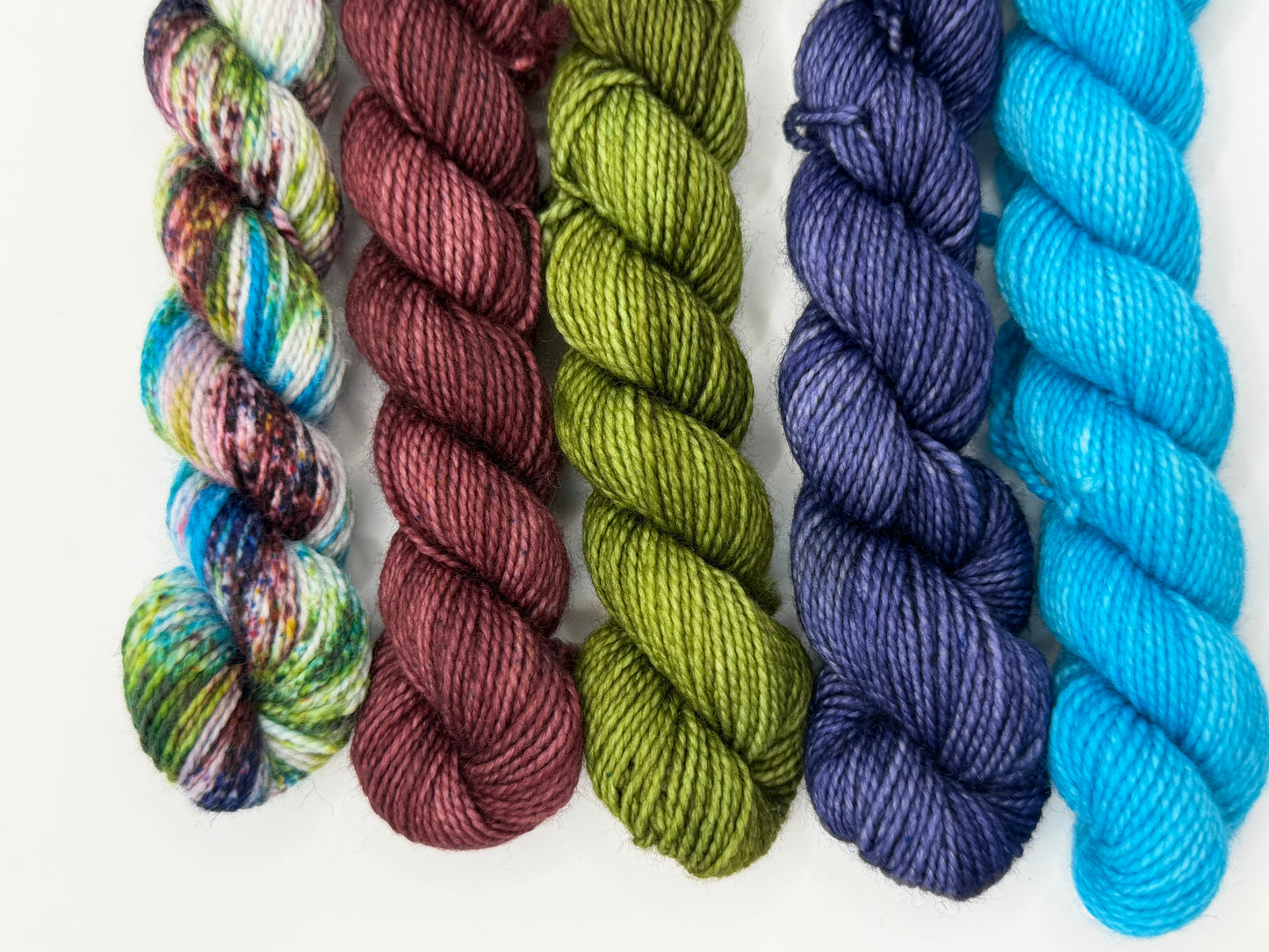 Enchanted Garden Party~Mini Skein Set~Everyday Sock~80/20 Superwash Merino & Nylon