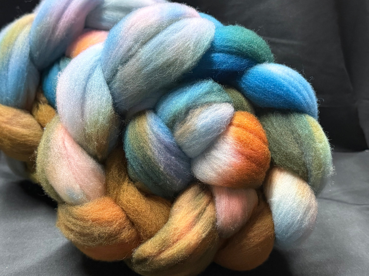 Targhee Wool Top~Double Braid Set~Hand Dyed 8 oz Set~(TG-D-17)