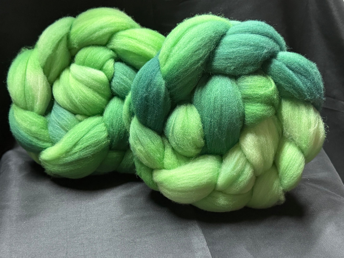 Targhee Wool Top~Double Braid Set~Hand Dyed 8 oz Set~(TG-D-19)