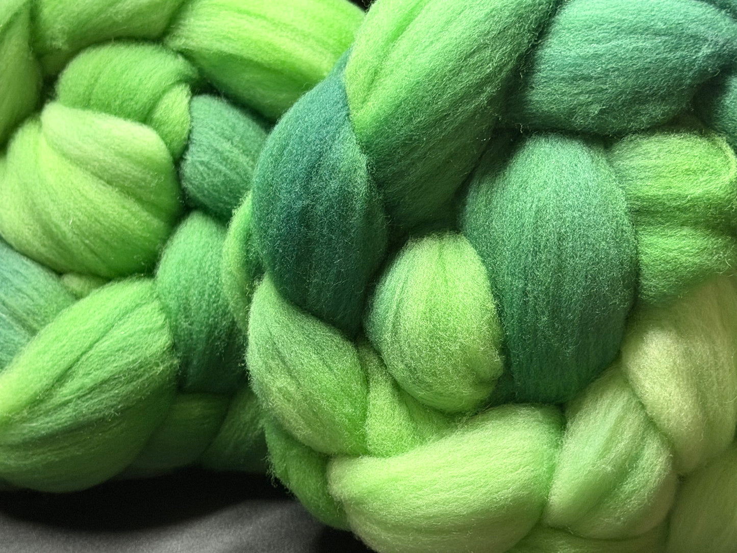 Targhee Wool Top~Double Braid Set~Hand Dyed 8 oz Set~(TG-D-19)