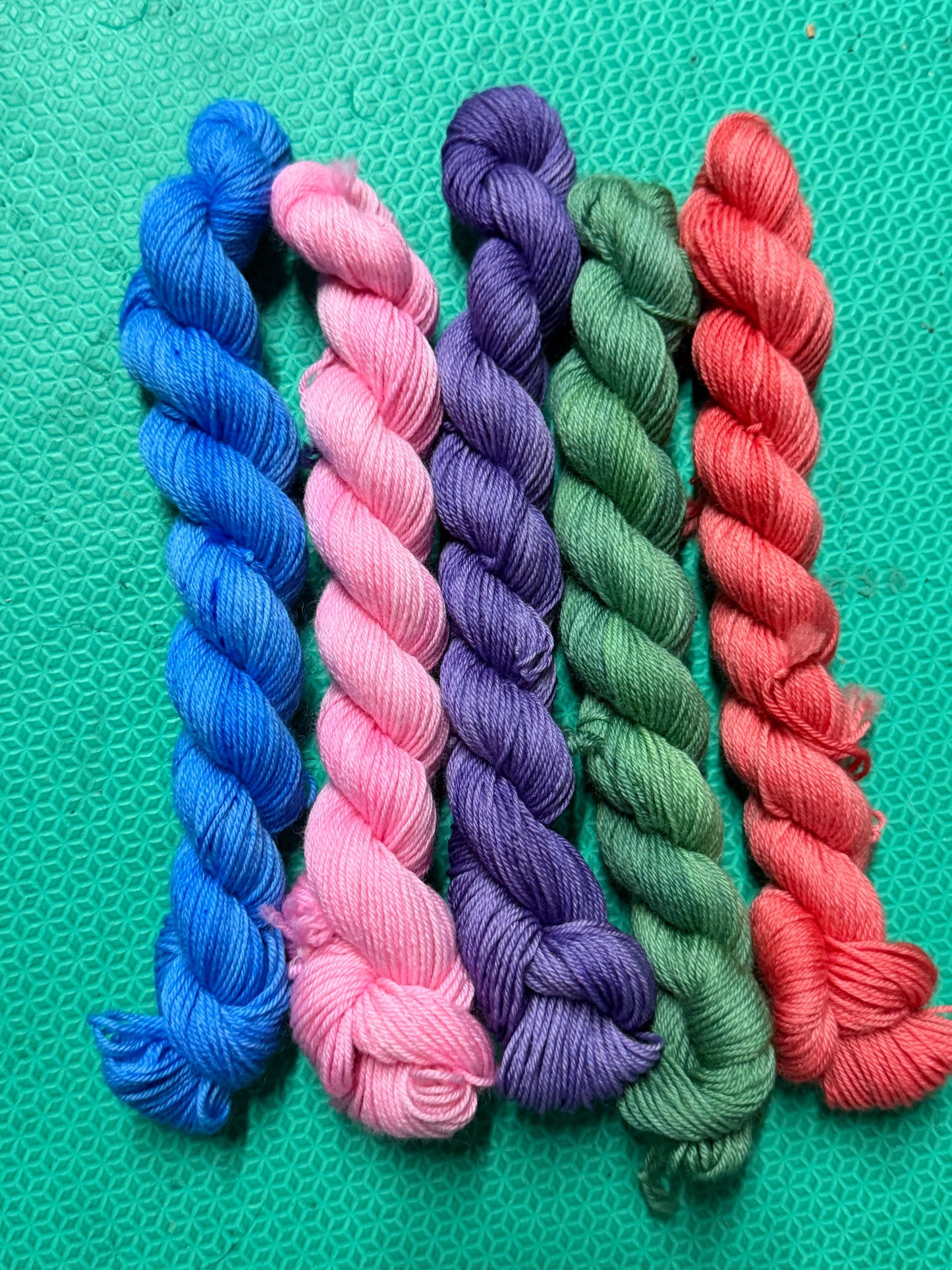 Late Spring Palette~Mini Skein Set~Evelyn's Sock~75/25 Superwash Merino & Nylon