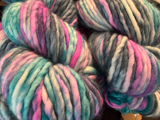 Cosmic Cupcake~Genevieve's Super Bulky~80/20 Superwash Merino Nylon