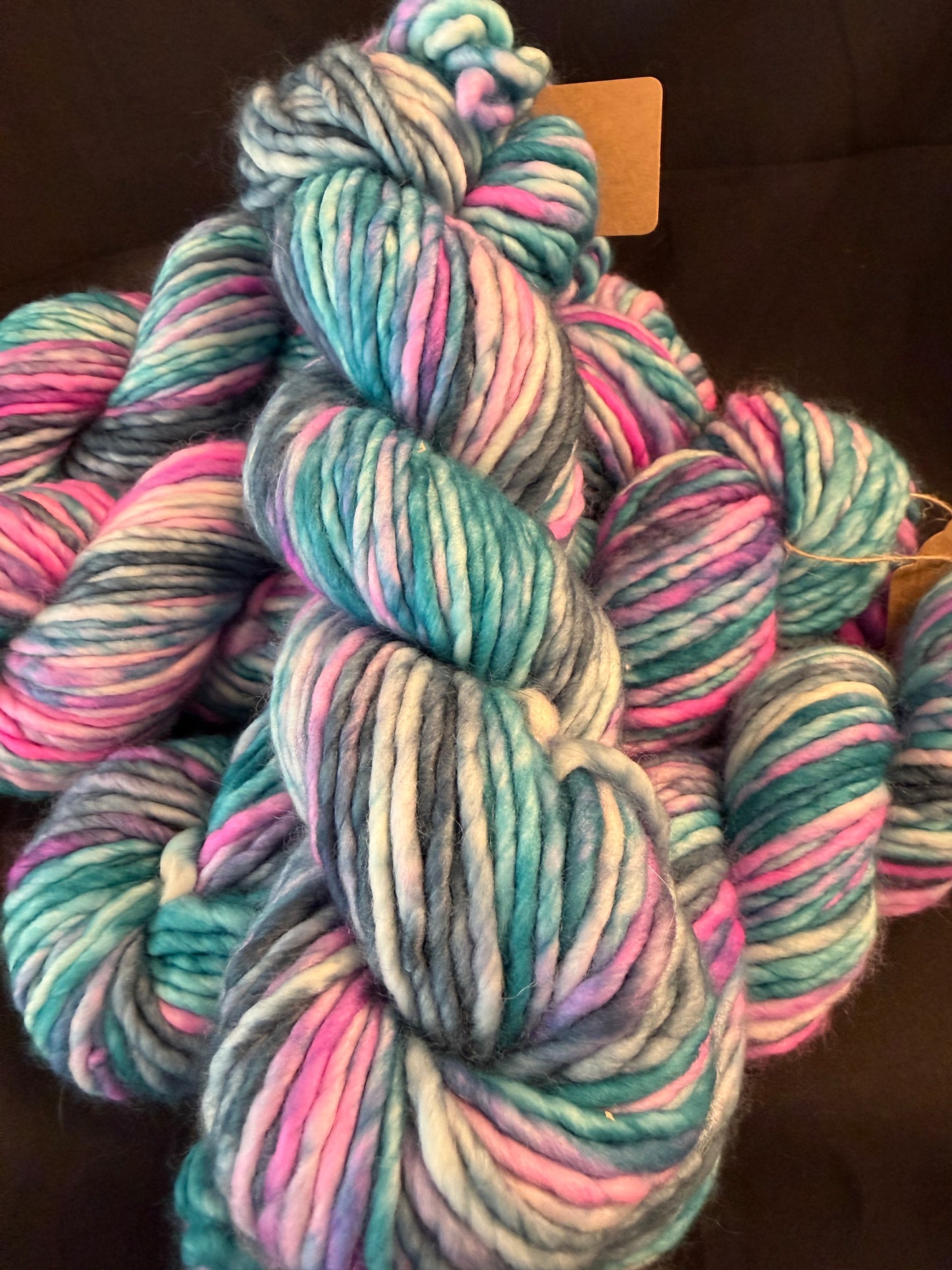 Genevieve's Super Bulky~Cosmic Cupcake  ~80/20 Superwash Merino Nylon