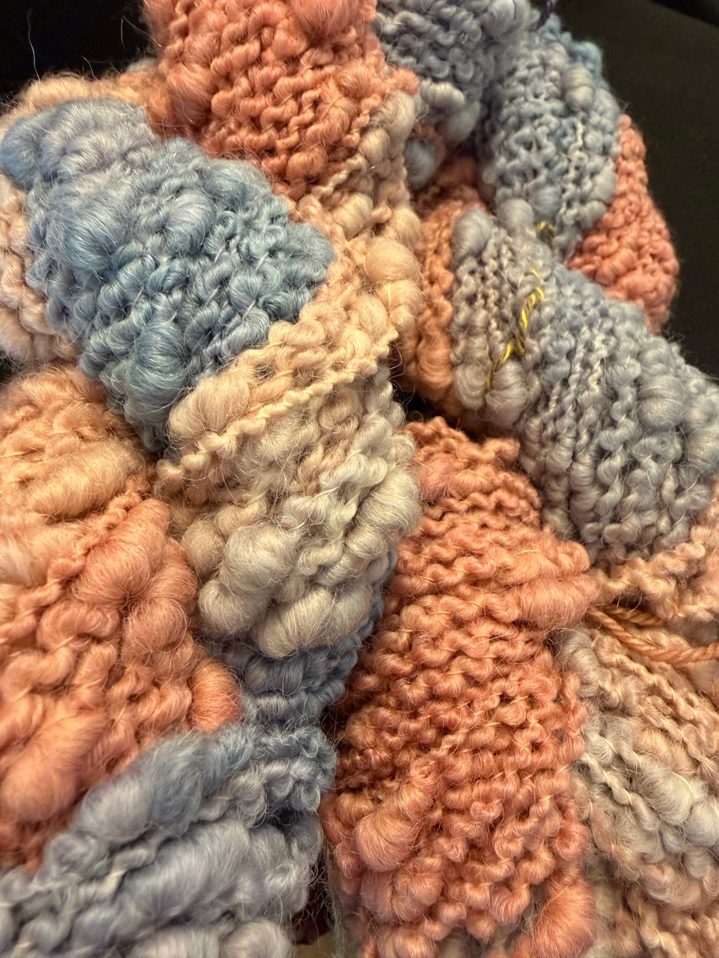 Blushing~ Christina's Bobble 50/50 Alpaca & Non-Superwash Peruvian Merino