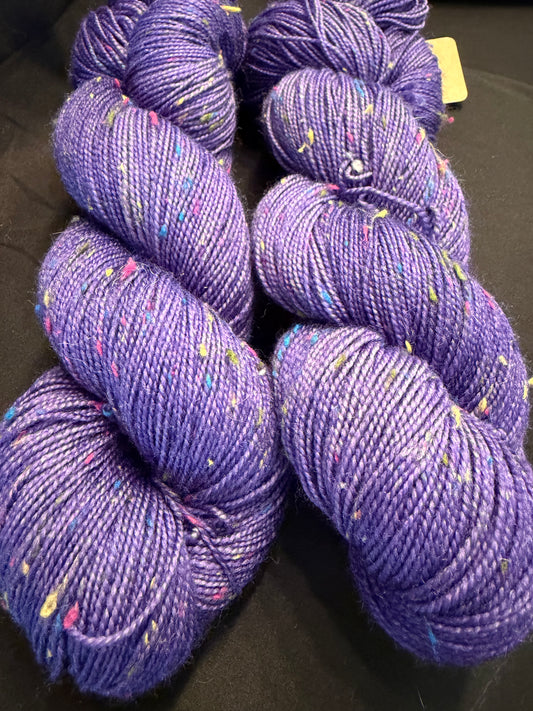Grape Soda~Celebration Sock~85/15 Superwash Merino & Donegal Nep