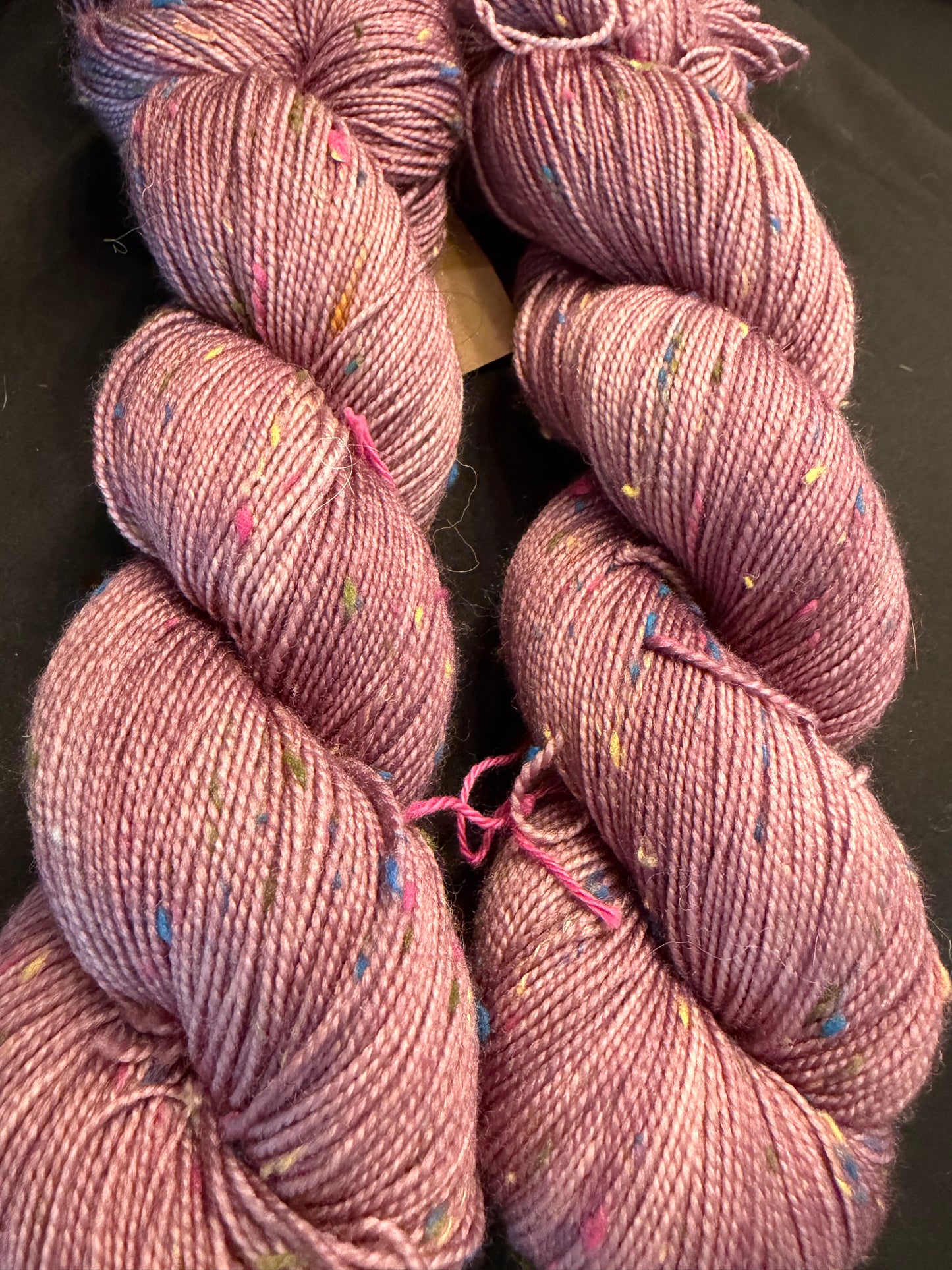 Black Cherry Soda~Celebration Sock~85/15 Superwash Merino & Donegal Nep