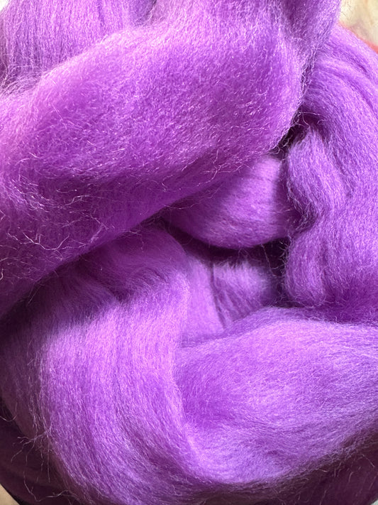 Dyed Merino Top~23 Micron~Orchid