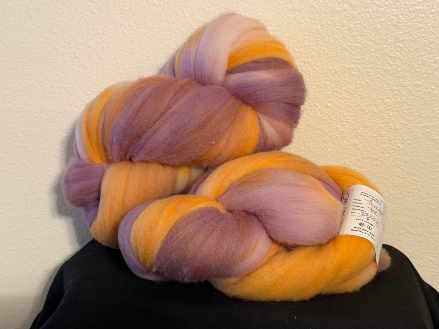 Targhee Wool Top~Hand Dyed 4 oz Fiber Hank~(TG-S-20)