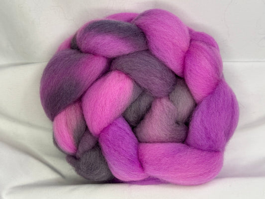 Corriedale~(COR-S-39)~Hand Dyed Braid~4 oz