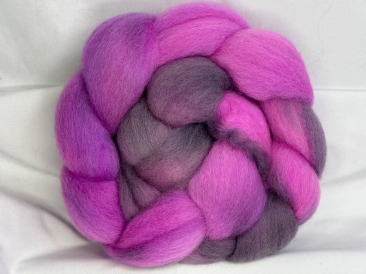 Corriedale~(COR-S-40)~Hand Dyed Braid~4 oz