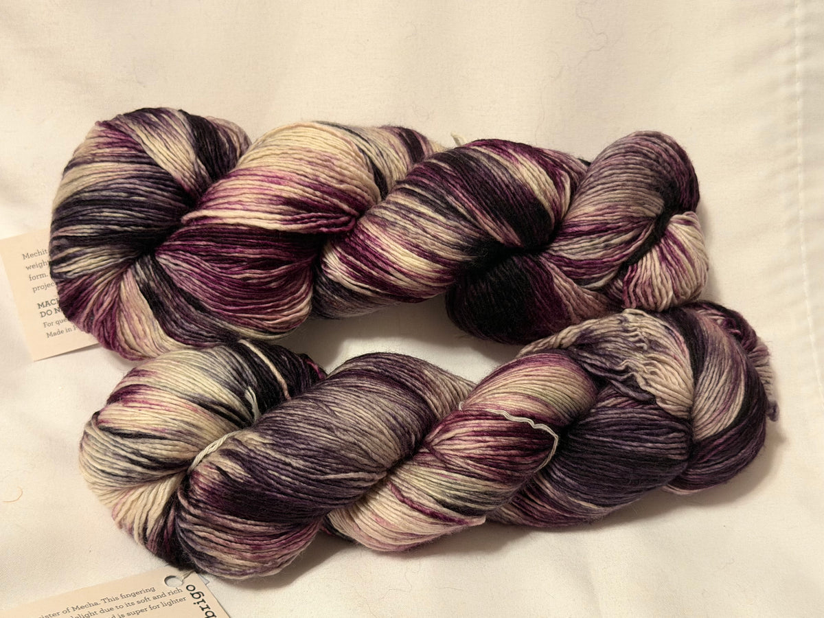 Mechita ~ Malabrigo ~ "Blackberry Cream" ~ Fingering