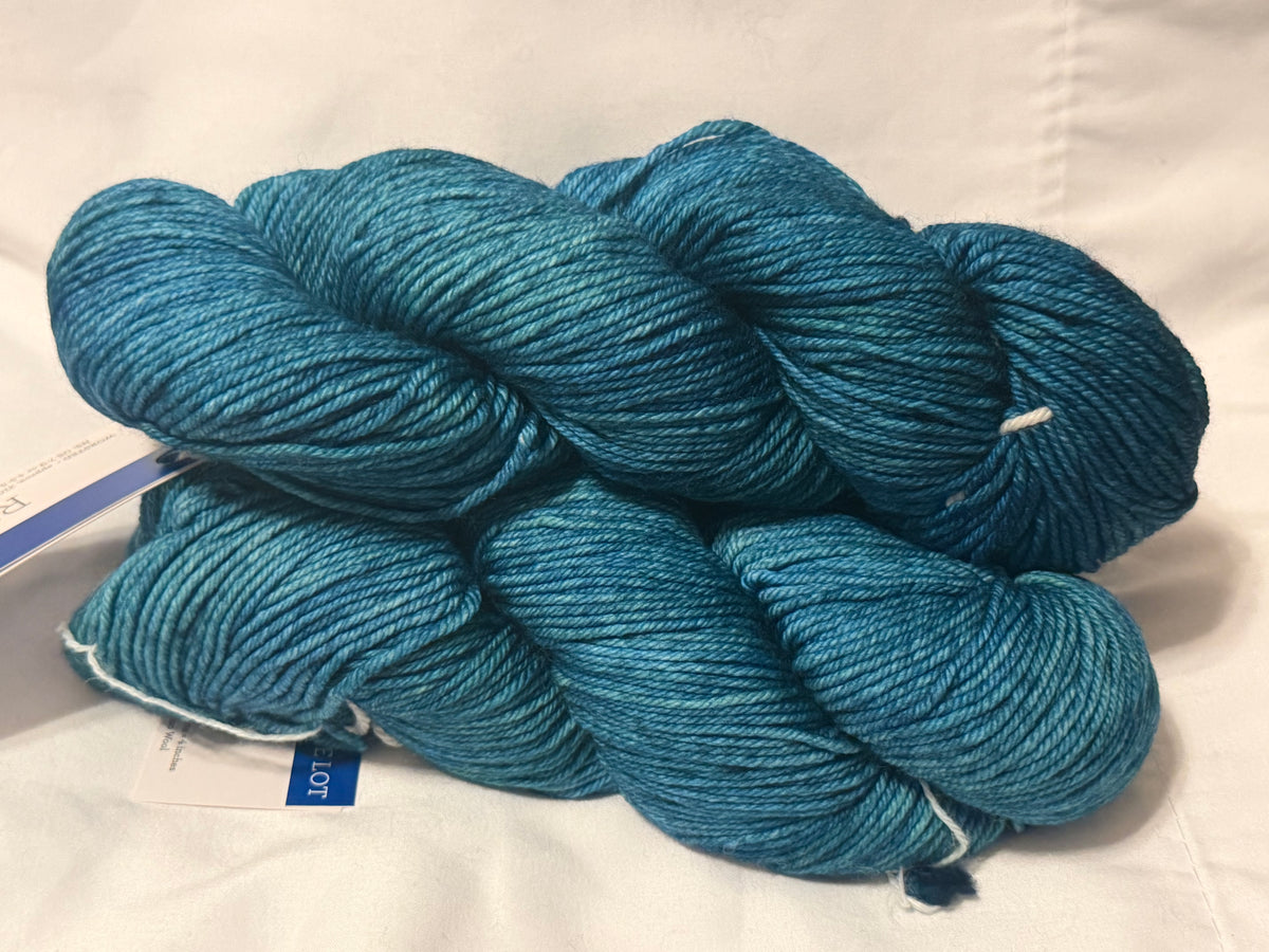 Rios~ Malabrigo~"Teal The End" ~ Worsted