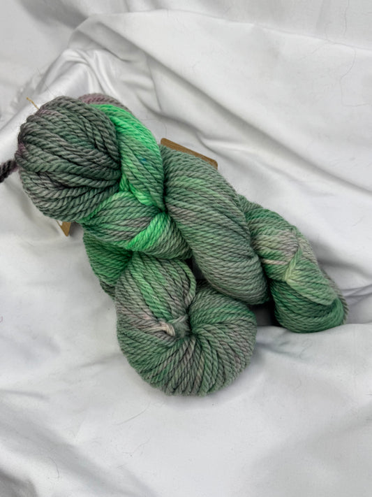 Corriedale Chunky Weight~Lily~Hand Dyed Yarn~109 Yards Each Skein