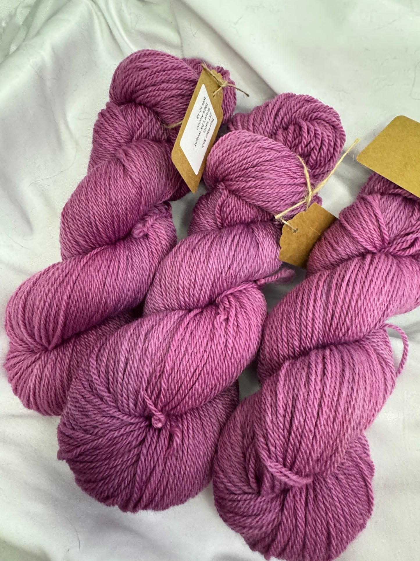 Grace's Merino~Magenta~DK Weight-Hand Dyed Yarn~251 Yards