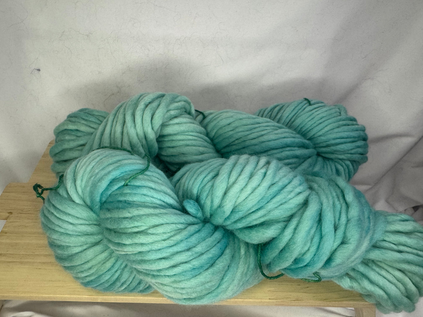 Christina's Super Bulky~Spring Green~Hand Dyed Yarn-60 Yards-Each Skein~Merino 20.5 Micron
