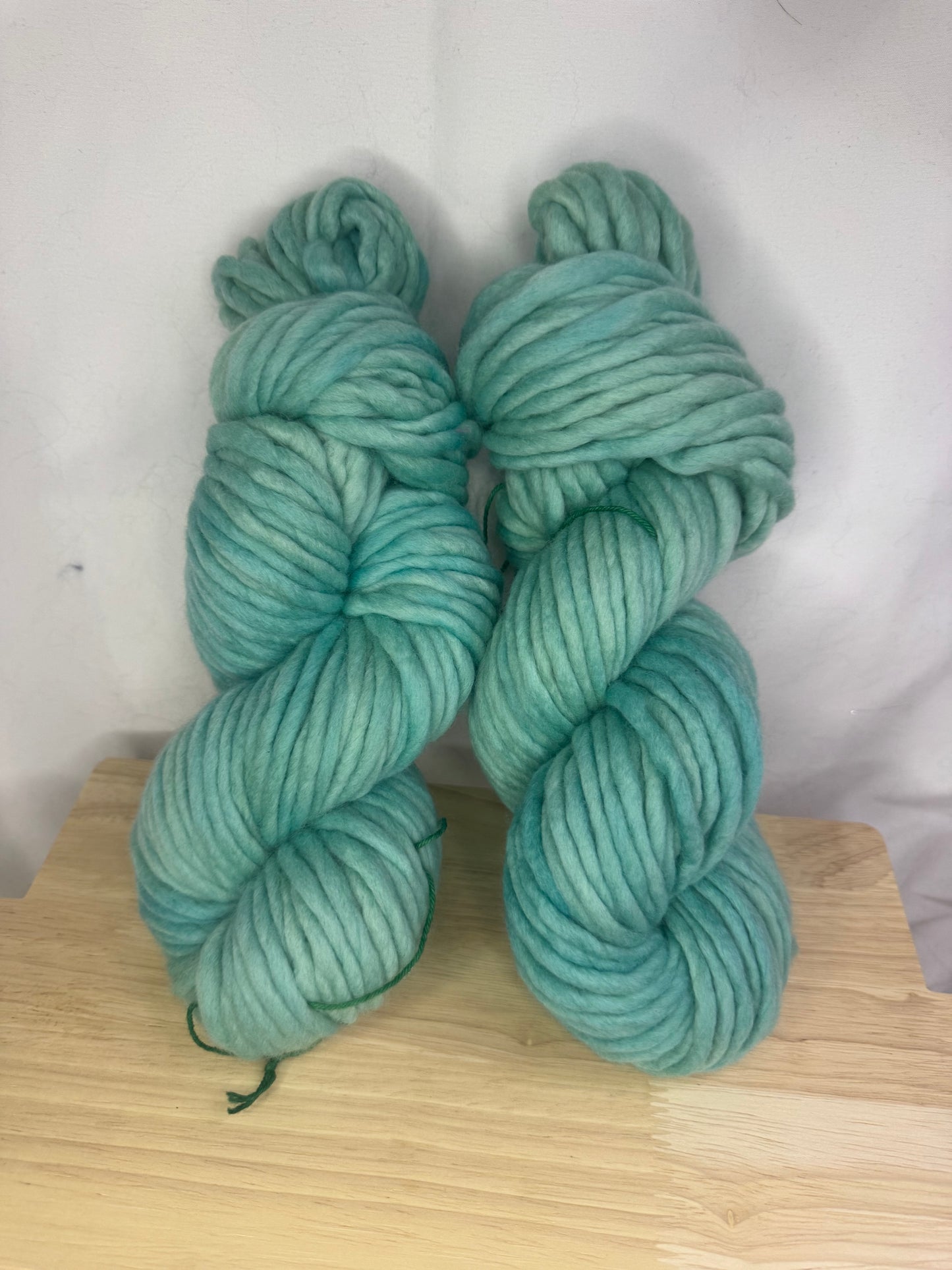 Christina's Super Bulky~Spring Green~Hand Dyed Yarn-60 Yards-Each Skein~Merino 20.5 Micron