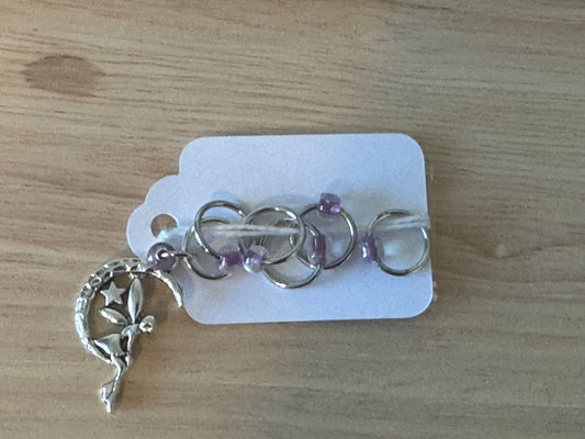 Stitch Marker Set~Fairy & Moon Large Set of 5