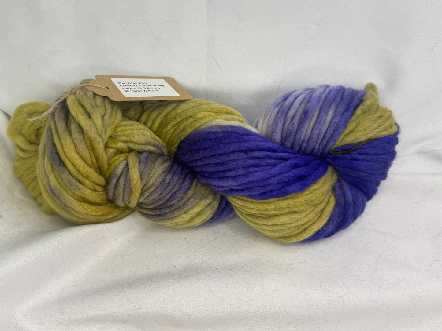 Christina's Super Bulky~Orchid~Hand Dyed Yarn-60 Yards-Each Skein~Merino 20.5 Micron