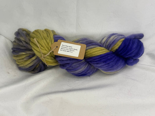 Christina's Super Bulky~Orchid~Hand Dyed Yarn-60 Yards-Each Skein~Merino 20.5 Micron