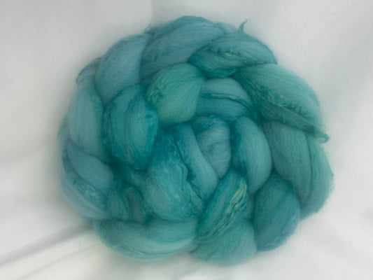 Merino Soybean~70/30~(MER-SOY-S-12)~Hand Dyed 4 oz Braid