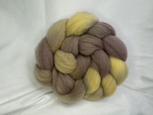 Cheviot Cross Wool Hand Dyed 4 oz Braid~USA Farm Blend(L56-S-02)